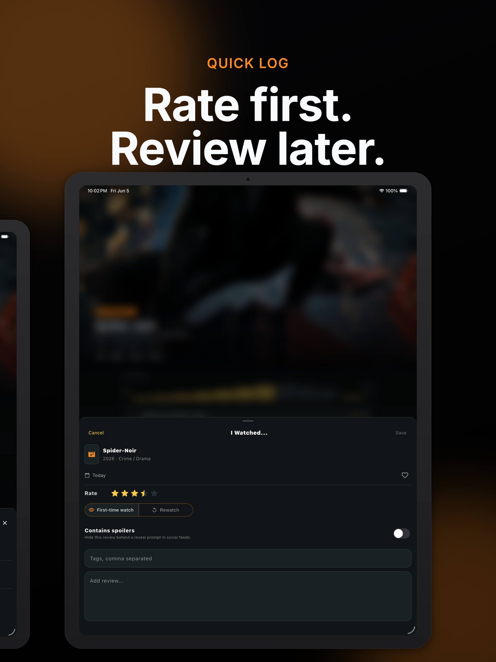 VEIL: Watchlist & Reviews