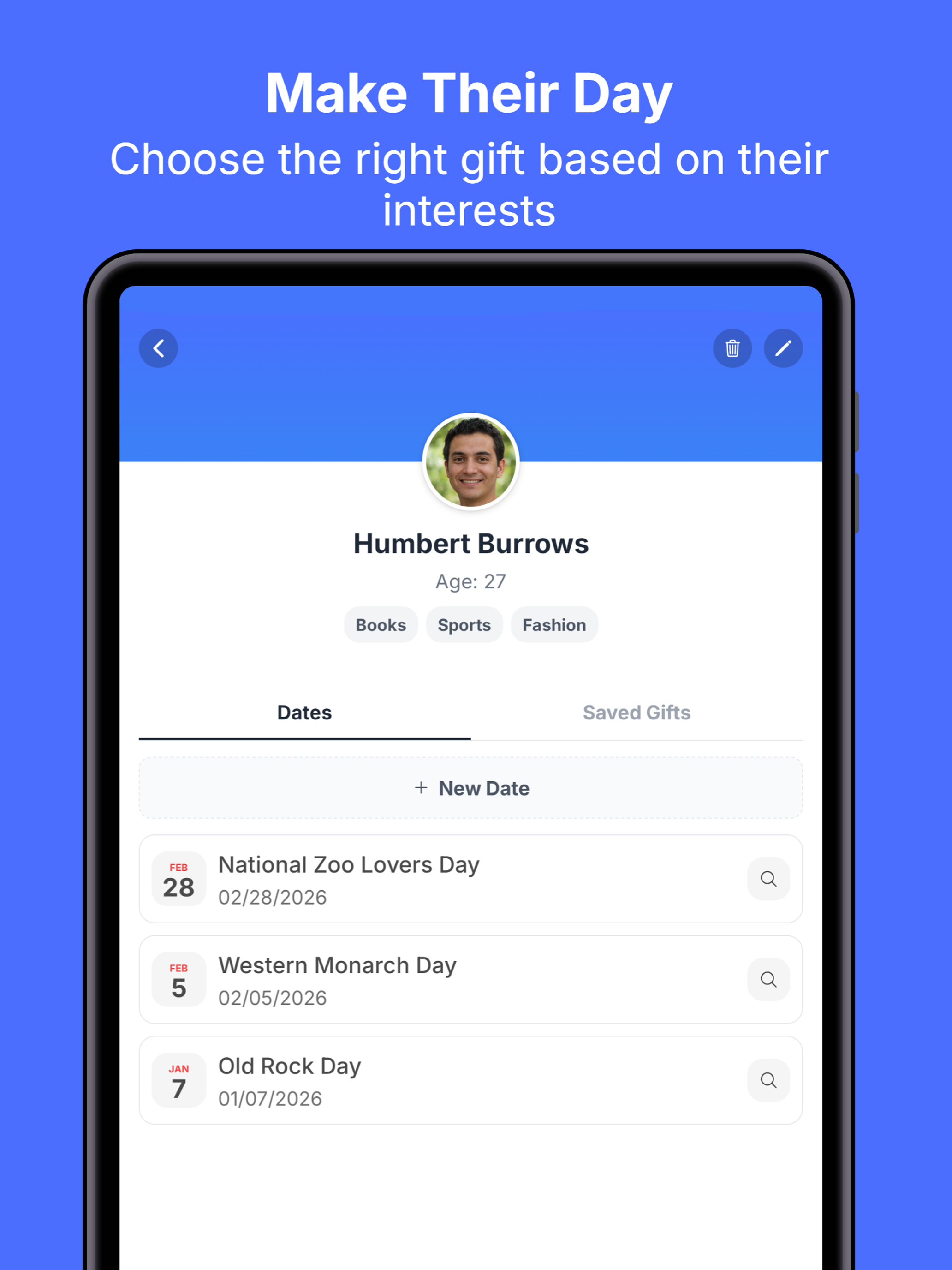 Gifture - Gift Ideas & Tracker screenshot 16