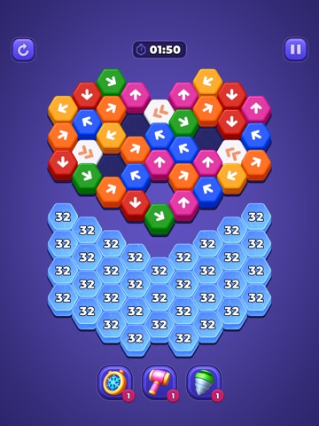Hexa Go! - Arrow Sort Puzzle iPad screenshot