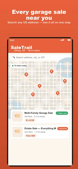 SaleTrail: Garage Sales Nearby screenshot 2