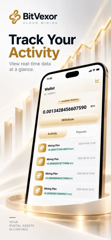 BitVexor - BTC Cloud Mining screenshot 5 of 6