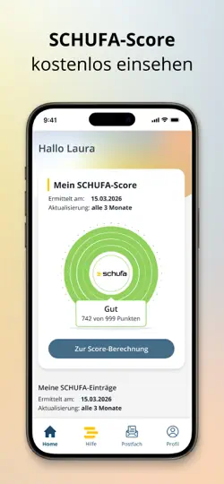Screenshot von SCHUFA auf dem iPhone 1