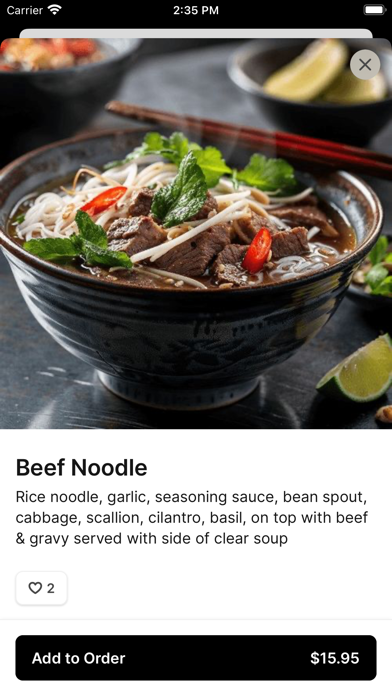 Thai Delight To Go iPhone screenshot 4 - Food & Drink app