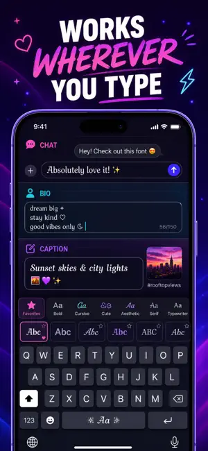 Fonts Keyboard - Cool Text screenshot 3