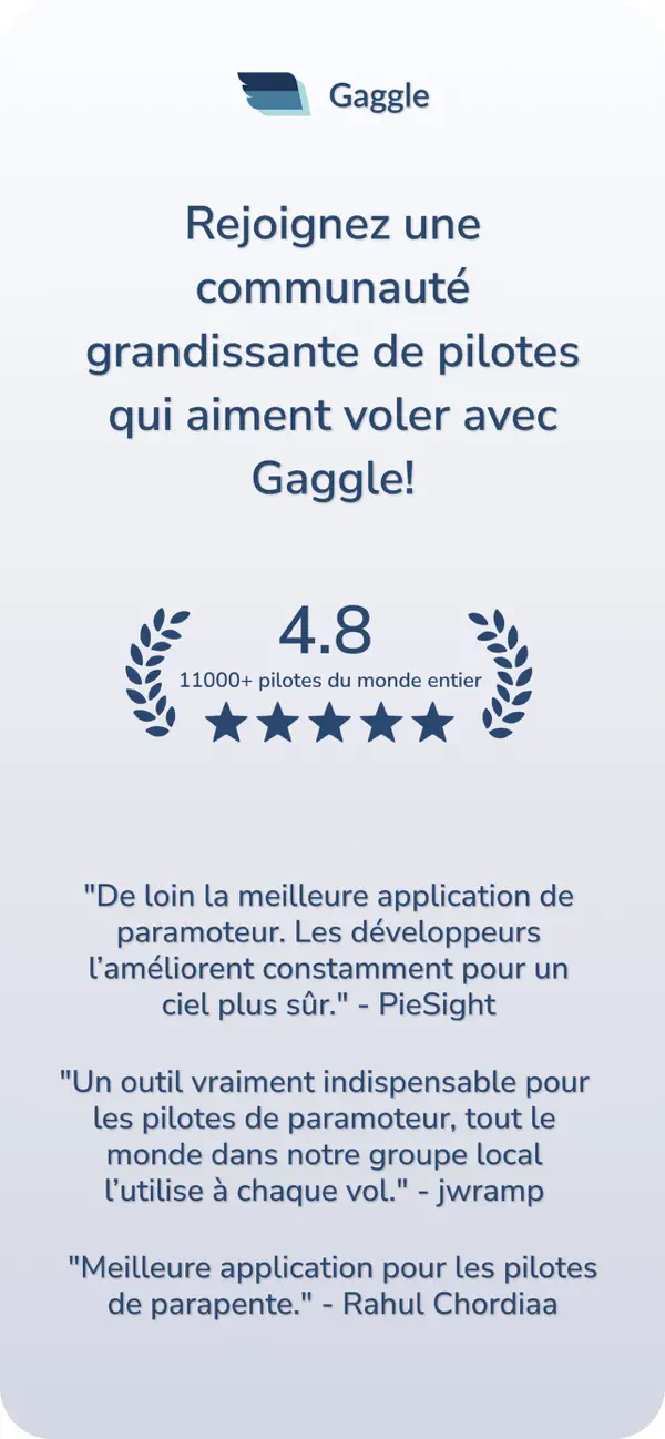 Screenshot #3 pour Gaggle: Parapente & ULM
