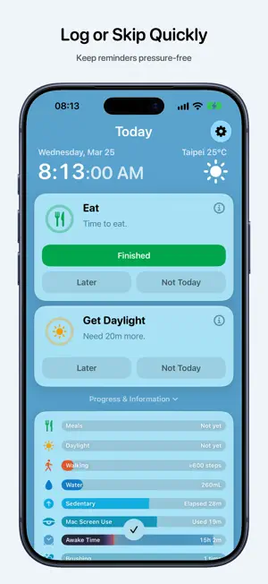 todayOS: Health Reminders screenshot 3