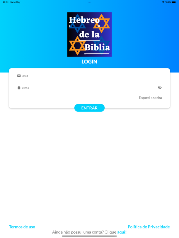 Hebreo de la Biblia iPad screenshot 1 - Education app