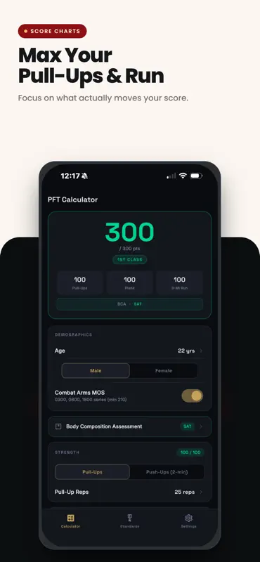PFT Calculator USMC - 2026 screenshot 5 of 5