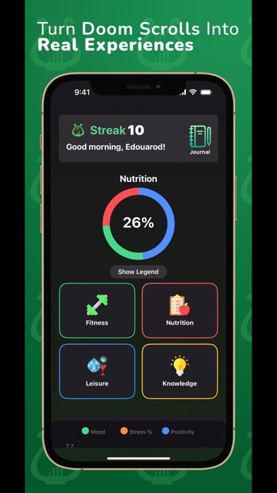 Olympus AI - Lifestyle Journal iPhone screenshot 1 - Health & Fitness app