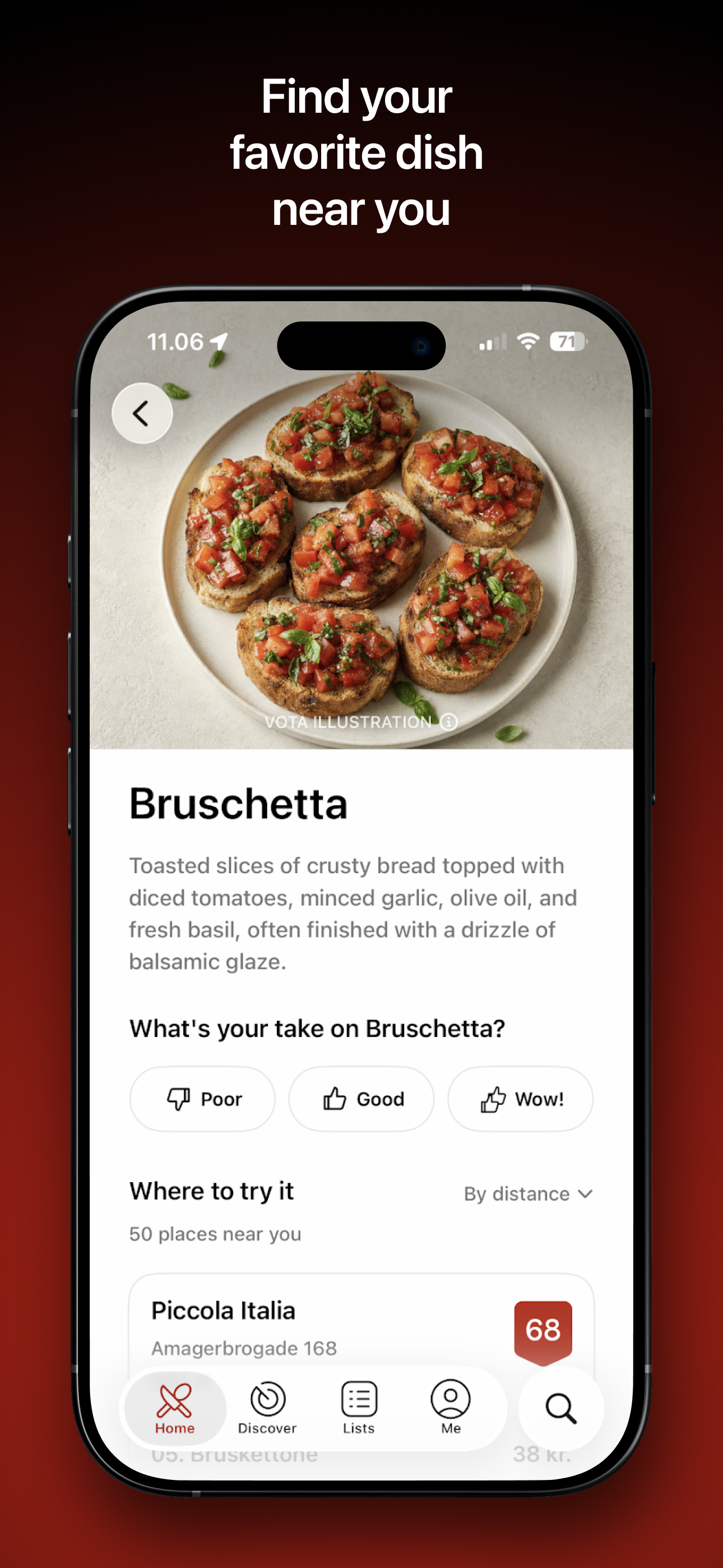 Vota - Restaurant Finder