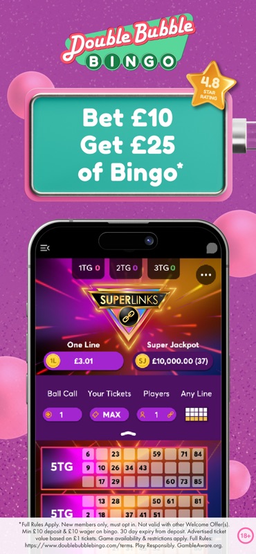 Double Bubble Bingo & Slots screenshot 1