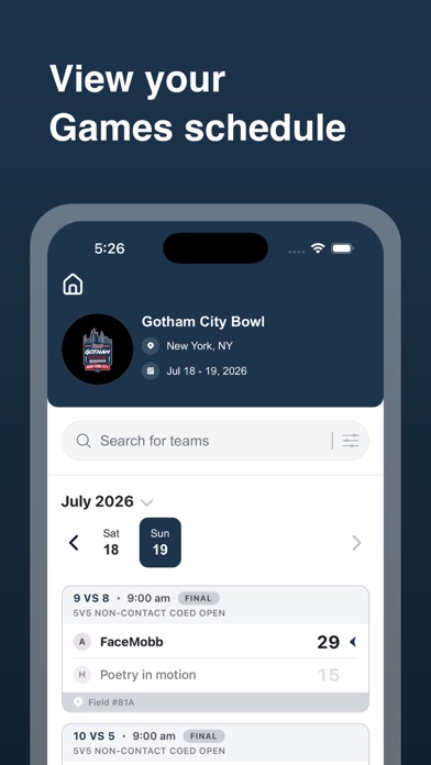 USA Flag Tournaments screenshot