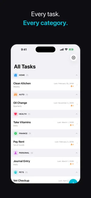 DueCycle: Recurring Tasks screenshot 2