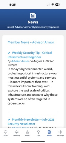 Advisor Armor Mobile Screenshot 2 of 6