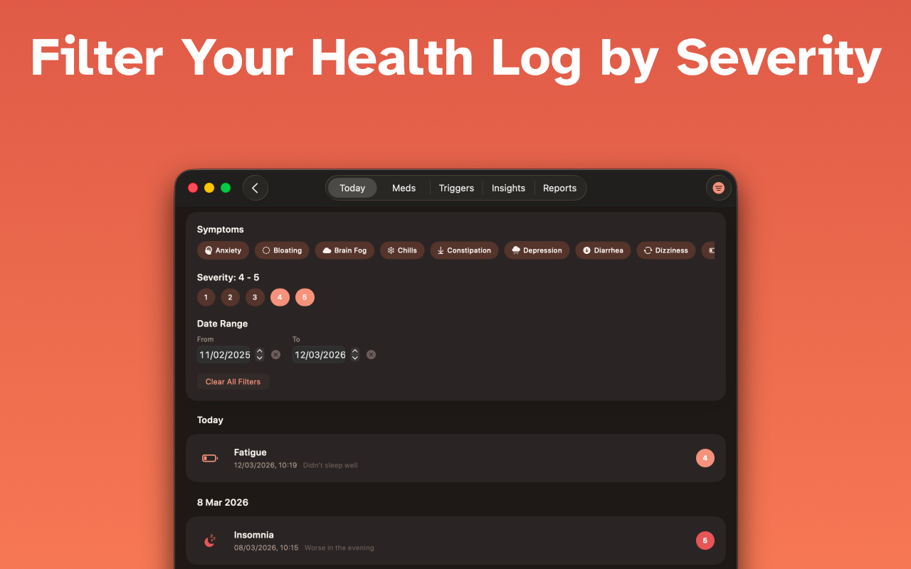 SymptomLog: Symptom Journal