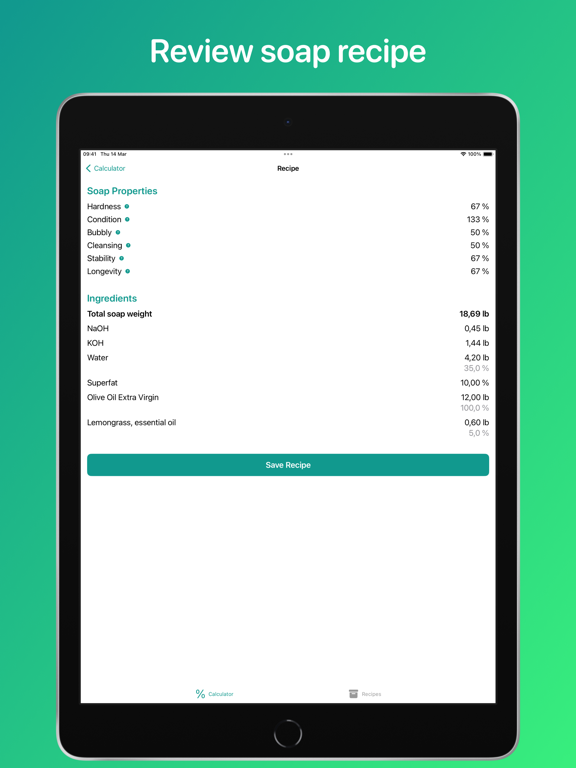 Make Soap iPad screenshot 7 - Utilities app