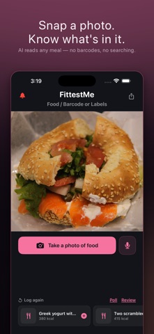Free Food AI: Calorie Counter iPhone screenshot