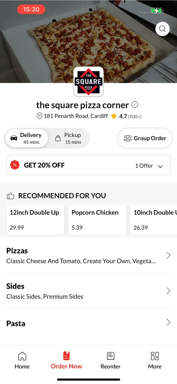 Screenshot #2 pour The Square Pizza Corner