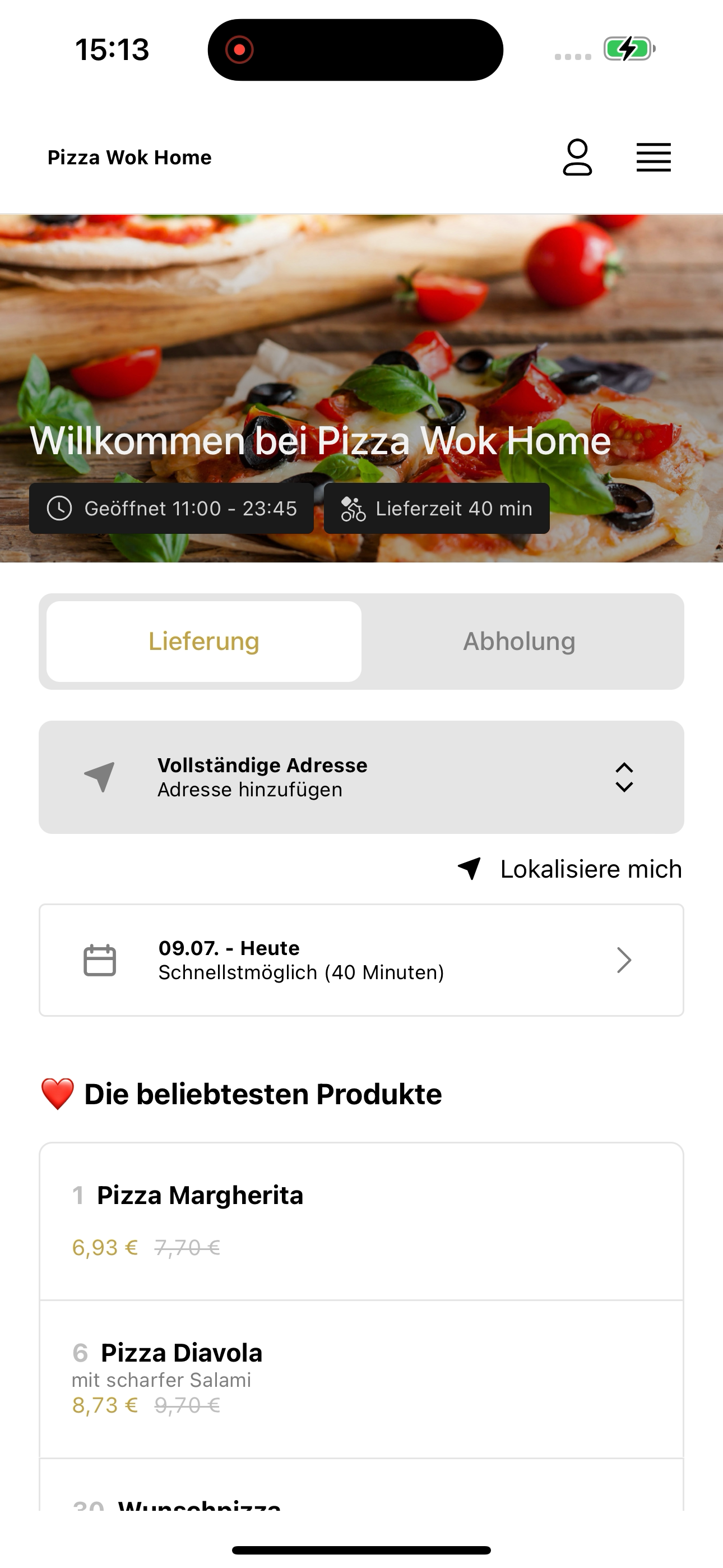 Pizza Wok Home screenshot 4
