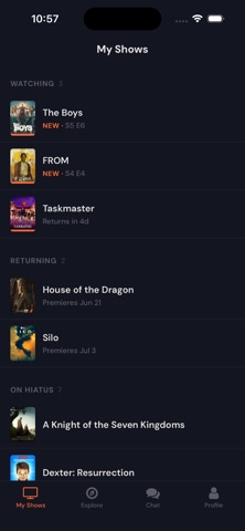 Cliffhanger — TV iPhone screenshot