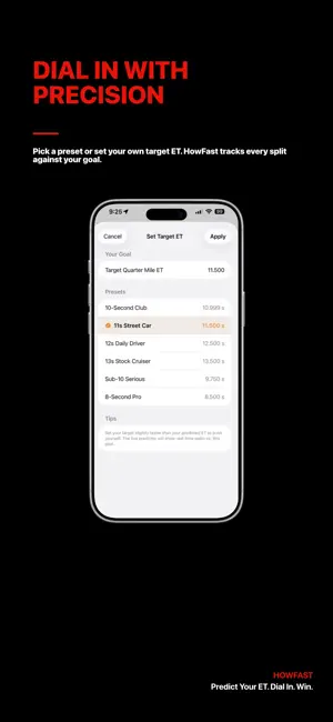 HowFast – Drag Race Predictor screenshot 2