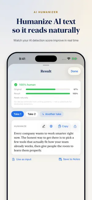 AI Text Rewriter: Humanize screenshot 1