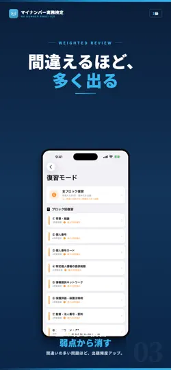 Скриншот マイナンバー実務検定3級 試験対策 問題集 на iPhone 3