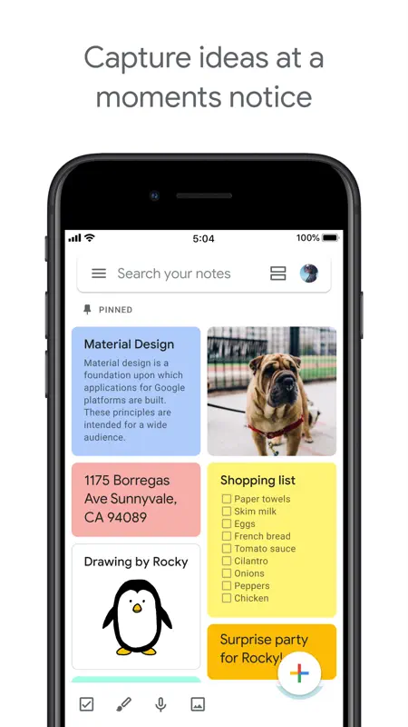 Google Keep - Notes and lists screenshot 1 of 7