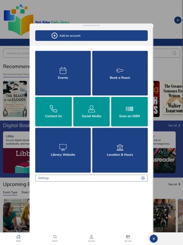 Park Ridge Public Library ipad screenshot 2
