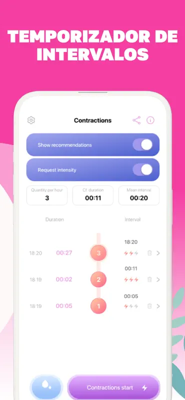 Contador de Contracciones 9mes screenshot 2 of 4