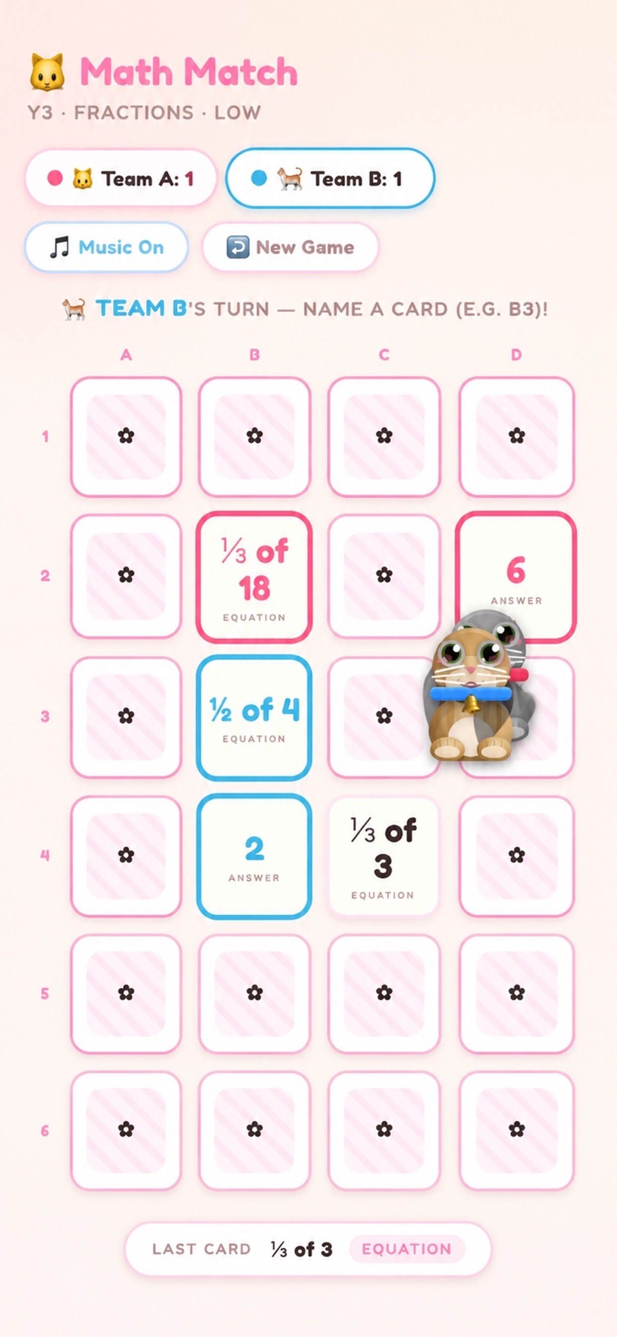 Screenshot 3 of Math Match Cats