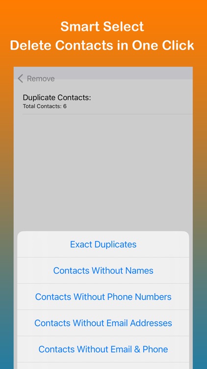 Remove Duplicate Contacts +