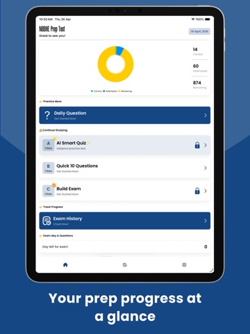 NBDHE Practice Test: Dental iPad screenshot