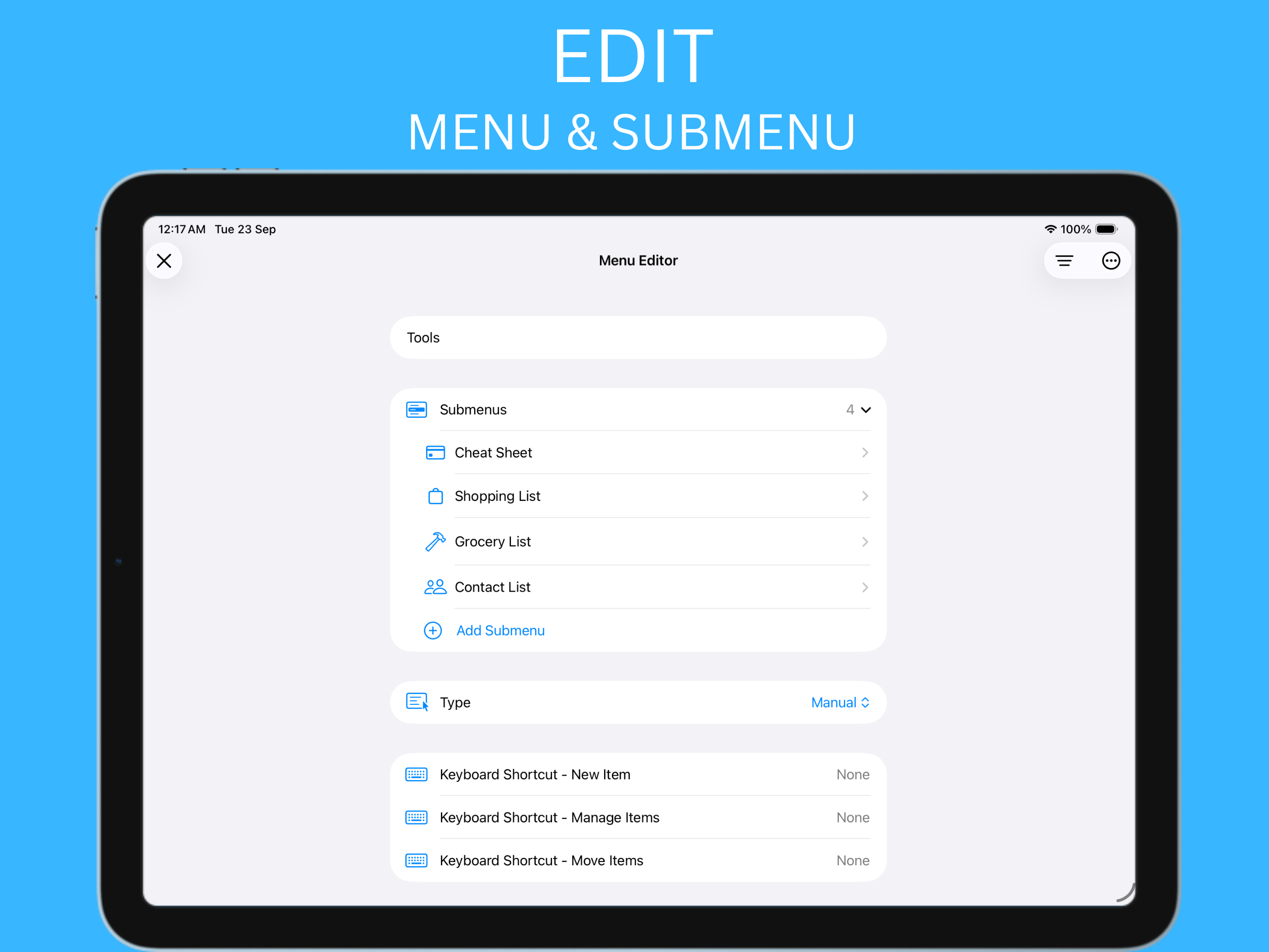 Menu Bar Maker - MenuBarTools screenshot 6