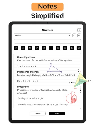Notes - Notebook & List Maker iPad screenshot
