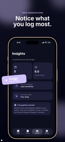 Migraine Tracker - Nomi Screenshot 4 of 6