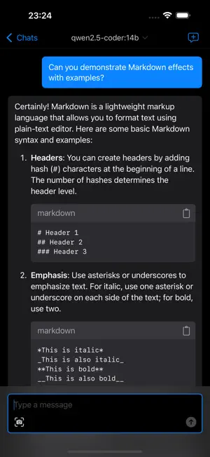 Mollama screenshot 2