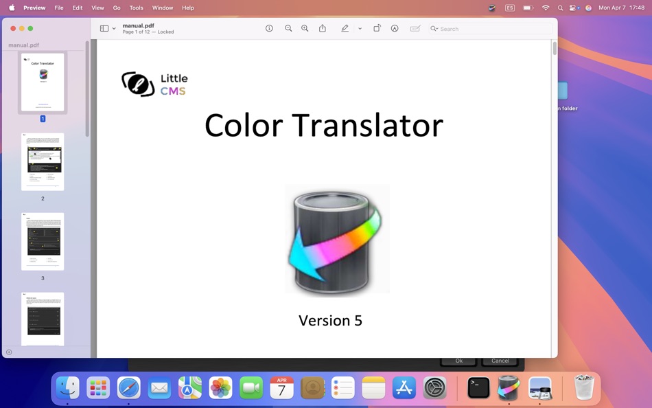 #3. Color Translator MINI (macOS) Podle: Marti Maria