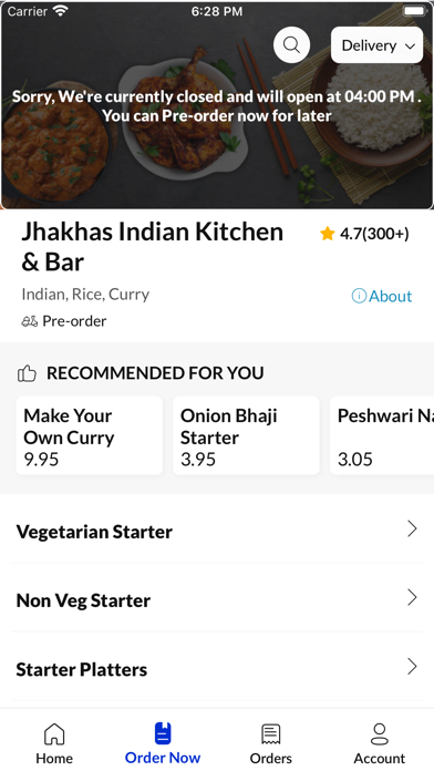 Jhakhas Indian Kitchen Bar. Screenshot