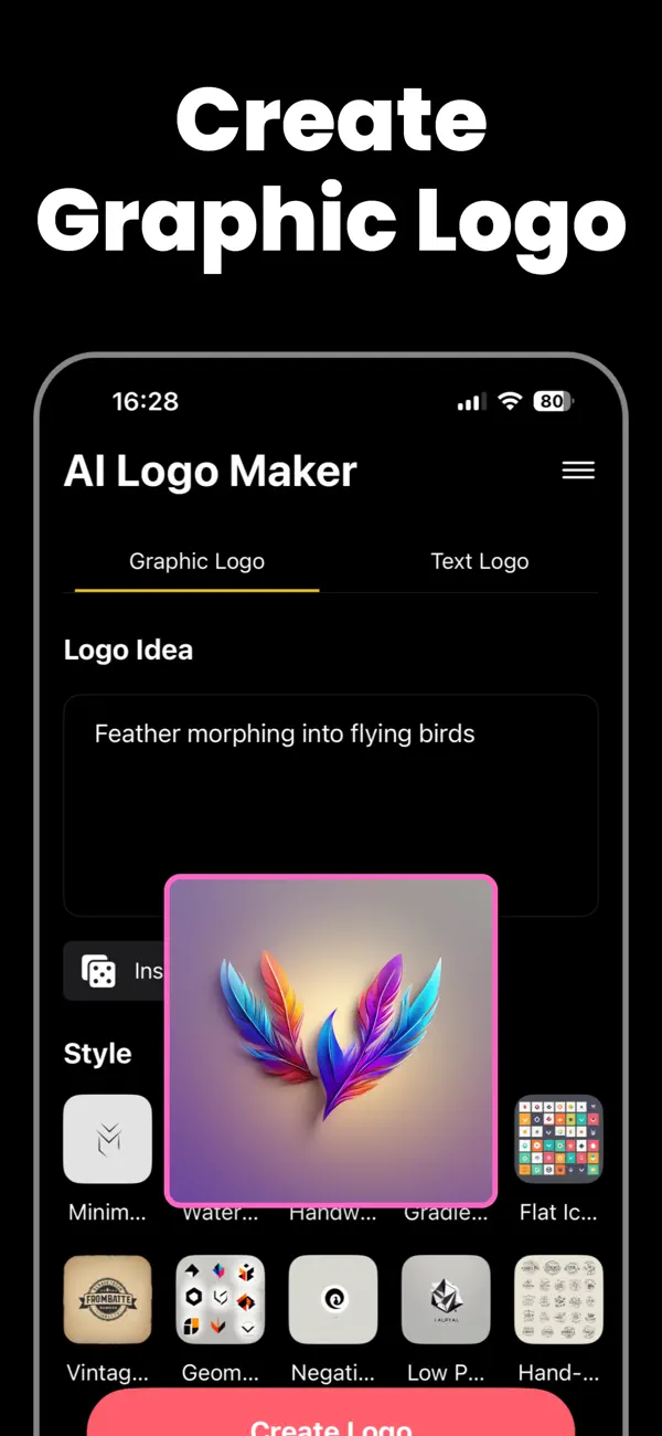 Screenshot #2 pour AI Logo Maker · Logo Generator