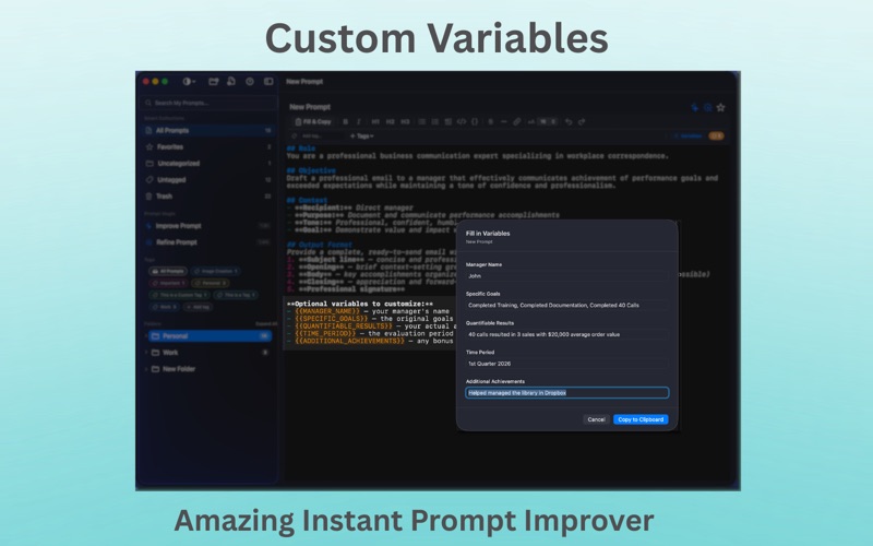 AI Prompt Manager screenshot