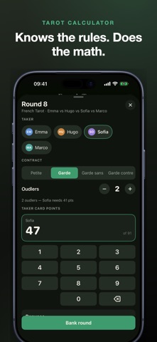 Puntia: Card Score Keeper iPhone screenshot
