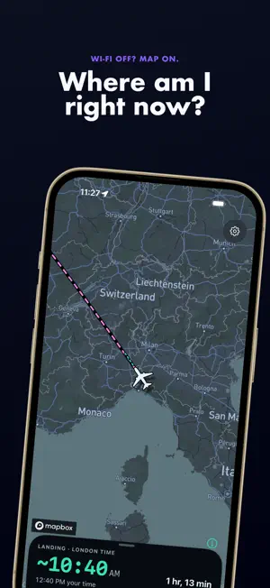 Flight Mode Map: Offline GPS screenshot 1