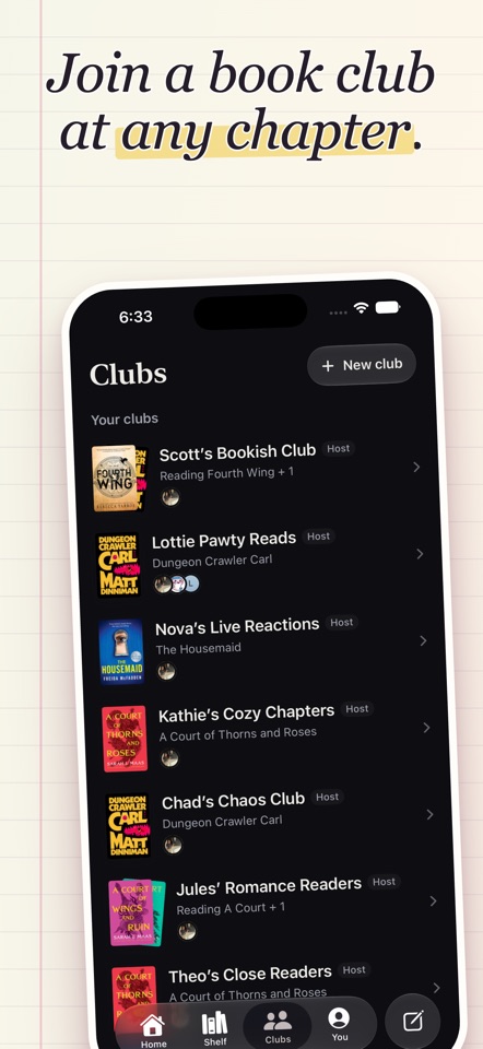 Thus Far: No-Spoiler Book Club screenshot 8