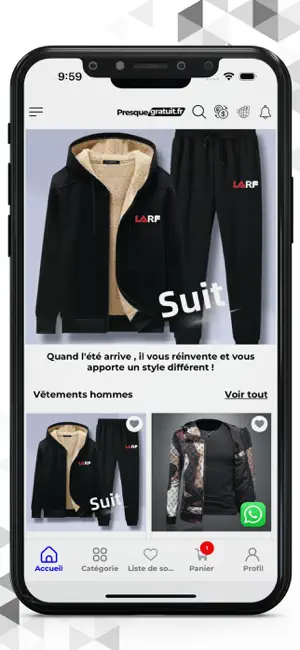 Presque gratuit.fr screenshot 2