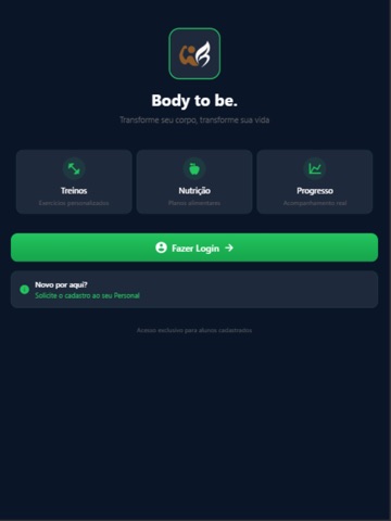 BodyToBe iPad screenshot