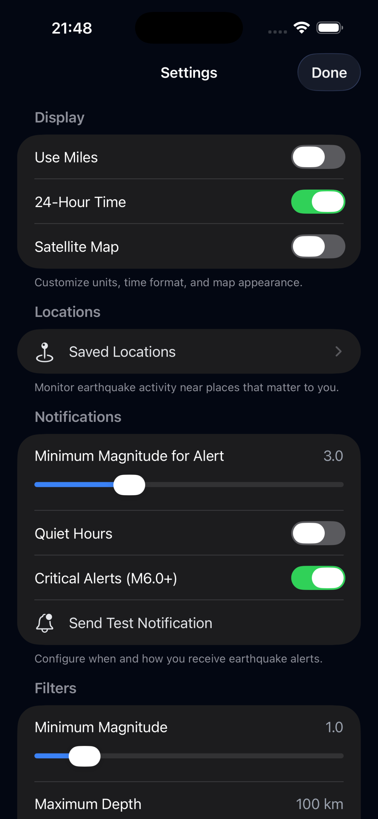 QuakeCheck: Earthquake Alerts screenshot 4