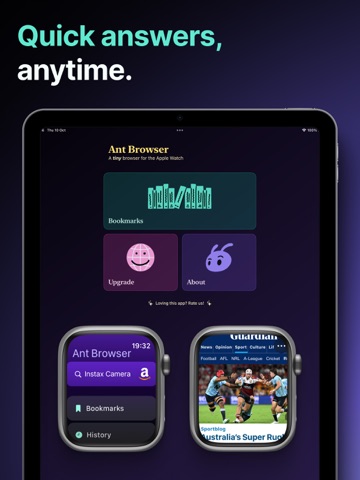 Ant Browser: Web on your Watch