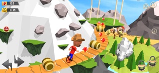 Unicycle Racing 3D Simulator iPhone screenshot