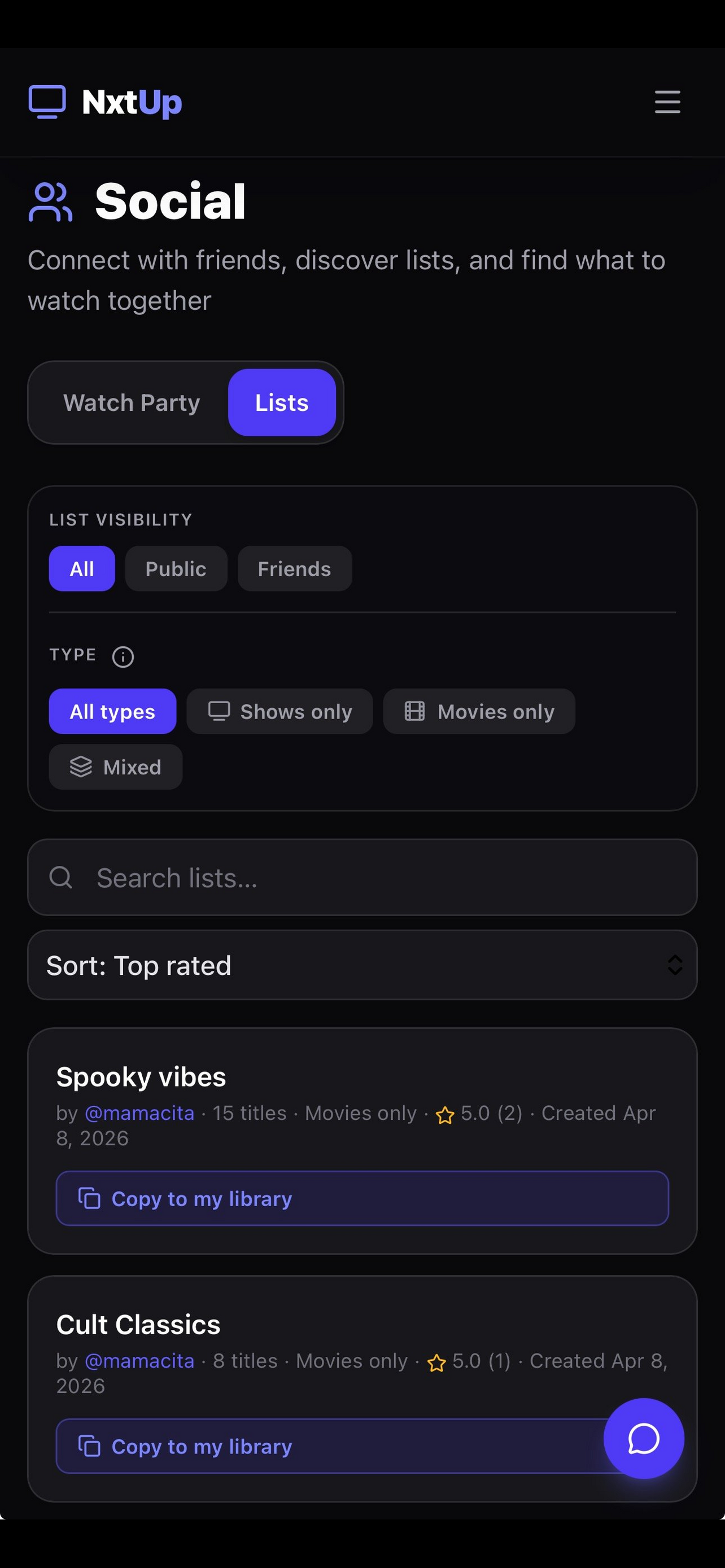 NxtUp: Streaming Hub screenshot 5